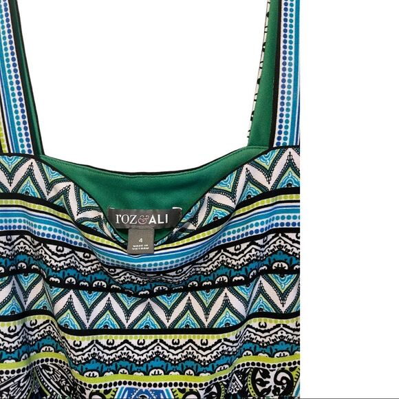 Roz & Ali Paisley Print Maxi Dress Size XS - Picture 5 of 5